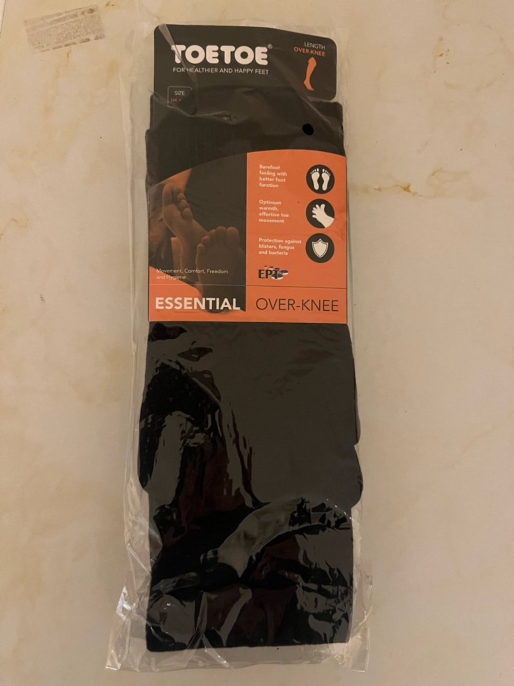 Toetoe Essential Over-Knee Socks - Black